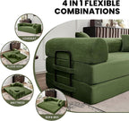 79'' Sleeper Sofa Bed, Convertible Folding Couch - Image 3