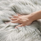 MIULEE Fluffy Area Rug 2x3 ft Faux Fur Sheepskin Rug - Image 4