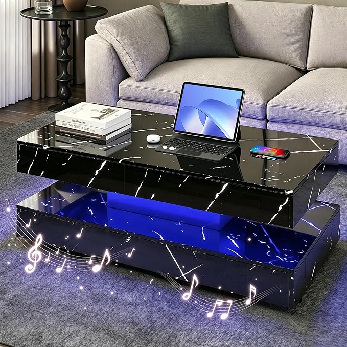 47.2" LED Smart Coffee Table by Unknown