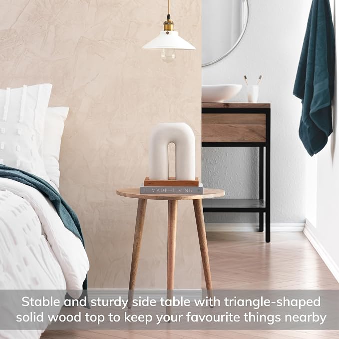 MH London Bond Wooden Triangle End Table - Image 4