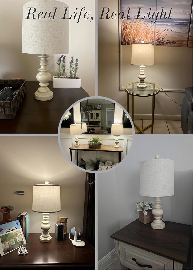 BOBOMOMO Tradition 20.5" Rustic Table Lamp Set of 2 - Image 5