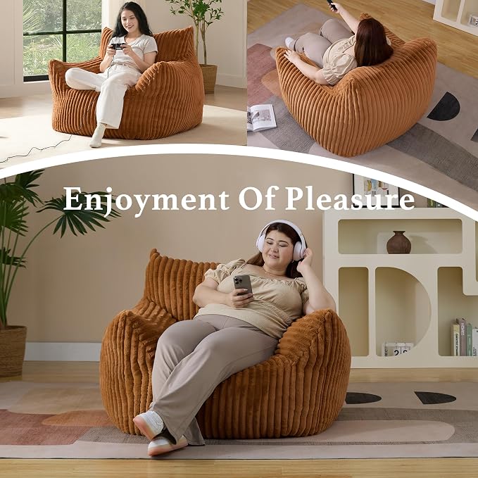 Giant Plush Bean Bag Chair for Adults - Image 5