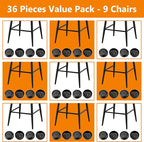 36-Pack Wrought Iron Patio Furniture Feet Caps 1-1/2 inch Round Plastic Outdoor - Image 10