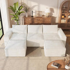 Vesgantti 114" Boneless Modular Sectional Sofa, Modern U Shaped 5 Seater Couch - Image 8