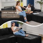 Modular Sectional Sofa Couches L-Shape Couch 3 Seat Modular Sofa Memory Foam - Image 4