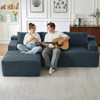 96" Cloud Sectional Couch with L-Shape Chaise, Modular Comfy Sofa Chaise Longue - Image 6