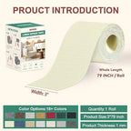 BESEZX Linen Fabric Repair Tape, 3x79 Inch Self Adhesive Repair Patches - Image 2