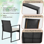 FDW | 3-Piece Patio Furniture Set | Khaki |Outdoor Wicker Furniture - Image 4