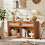 LEYAOYAO Rattan Nightstands Set of 2 - Image 4