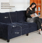 EASE MOOSE 88.5" Chenille Loveseat Couches - Image 4