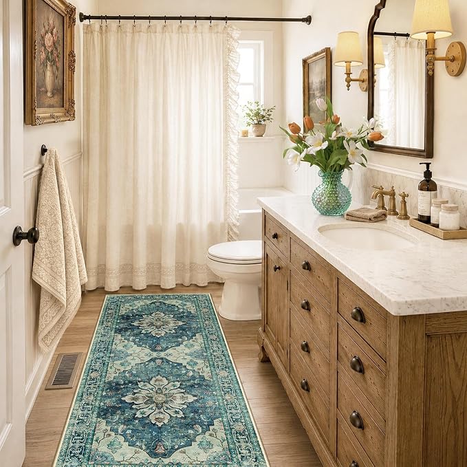 RELEANY Washable Area Rug, Runner 2'x6', Water Repellent, Pet Friendly - Image 2