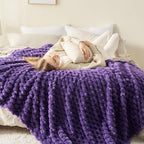 NEWCOSPLAY Fleece Clouds Cozy Queen Blanket - Image 4