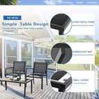 Vongrasig 4 Pieces Patio Furniture Sets, Outdoor Patio Conversation Sets - Image 5