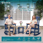 THOEOE Oversized Rocking Chair Set of 2, Outdoor Rocking Chair - Image 2