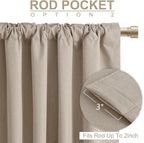 Faux Linen Total Blackout Curtain - Image 6