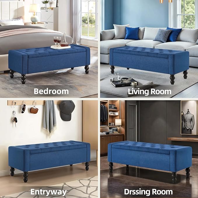 50" W Storage Ottoman Bench - Image 6