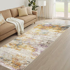LOONGRUG Runner Rug 2x5 Washable Non-Slip Kitchen Neutral Modern Rug | Abstract - Image 8