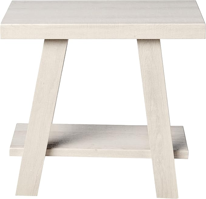 Roundhill Furniture Athens Contemporary Wood Shelf Side Table - Image 4