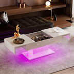 HedoAjim White LED Coffee Table - Image 10