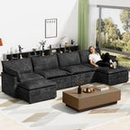 LEVELEVE 147" U-Shape Modular Sofa by Enjoyyourlife