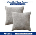 MIULEE Decorative Lumbar Throw Pillow Covers 12x20 Inch Light Gray 2 Pack | - Image 7