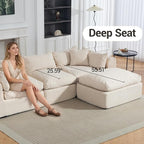 Modular Cloud Couch Sectional, Boneless Sofa - Image 5