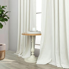 Pitalk Short Linen Textured Blackout Curtains - Image 8