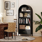 VEXPOR 73" Tall Arched Bookcase - Image 4