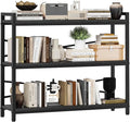 3 Tier Bookshelf 39.37" Width, Dorm Desk Hutch, Desk Shelf, Long Industrial by Homeiju