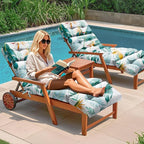 Outdoor Chaise Lounge Chair Cushion 75.1 x 22.8 x 4.7 Inches 100% Waterproof - Image 6