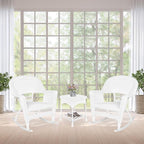 Jeco 3 Piece Rocker Wicker Chair Set - Image 10