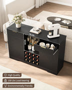 55" Fluted Wine Bar Cabinet - Image 2