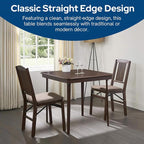 MECO Stakmore Classic Straight Edge Wood Folding Table, No Assembly Required - Image 4