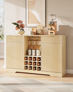 55" Fluted Wine Bar Cabinet - Image 7