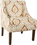 Homepop Home Decor | Upholstered Classic Swoop Arm Accent Chair | Accent Chairs by HomePop