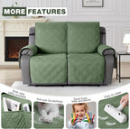 TAOCOCO 100% Waterproof Loveseat Recliner Covers 2 Seater, Split Loveseat Covers - Image 6