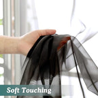 Chyhomenyc 2 Panels Extra Long Sheer Window Curtains 120 Inches Length - Image 6
