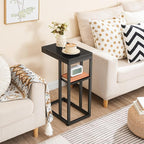 HOOBRO Foldable End Table, C Shaped Side Table - Image 4