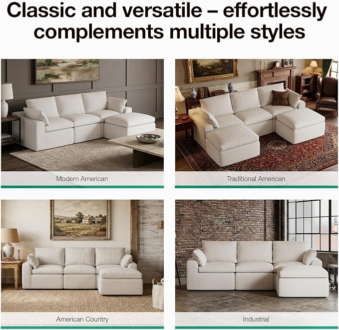 Novilla Modular Cloud Couch, Modern Sectional Sofa - Image 22