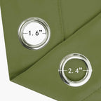 Olive Green Thermal Blackout Curtains/42 x 84 Inch/Set of 2 Panels Room - Image 6