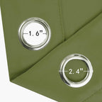 Olive Green Thermal Blackout Curtains/52 x 54 Inch/Set of 2 Panels Room - Image 5