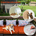 Sqodok Outdoor Cushion Covers 24x22 inch, Wicker Chair - Image 6