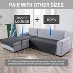 Genina L Shape Couch Cover, Sectional Couch Chaise Covers, Waterproof Washable - Image 2