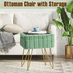 Greenstell Vanity Stool Chair Faux Fur - Image 5