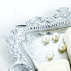 Funly mee 8 x 7 inches Antique Trinket Dish Vintage Jewelry Tray, Ring Holder - Image 6