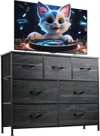 WLIVE 7 Drawer Dresser TV Stand, Entertainment Center, Media Console Table by WLIVE