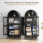 VEXPOR 73" Tall Arched Display Cabinet - Image 7