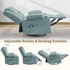 Korser Adult 360° Swivel Rocking Recliner, Nursery Rocking Chair - Image 5