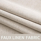 MIULEE 100% Blackout Linen Curtains - Image 5
