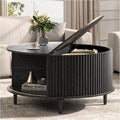 JOINICE, 31.5" Fluted Center Table by Joinice